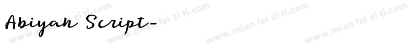 Abiyah Script字体转换